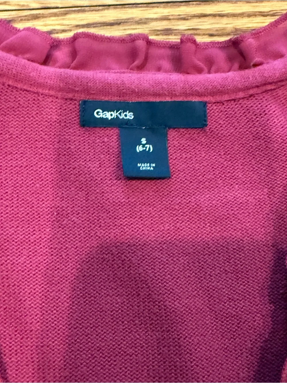 Gap Girls' Raspberry Cardigan & Sequined Skirt Set 6 7